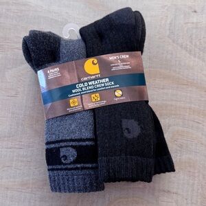 Dead Stock NWT Carhartt Socks Cold Weather Wool Blend Crew Socks Men’s Large